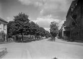 Yxhammarsgatan mot öster med Stadshotellet i kvarteret Bachus t.h. år 1925.