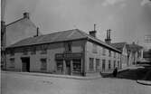 Lilla Brännerigatan mot öster från Sandgärdsgatan med Borås Bleckslageri i kvarteret Frej år 1928.