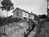 Ledningsarbete på Vegagatan.