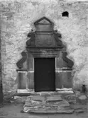 Torpa Stenhus (Slott), entrédörren.