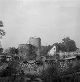 Blixten antände Latorps herrgård. 
13 juli 1959.