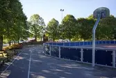 Basketplan vid Lindome näridrottsplats. Almåsgången 7 i Lindome centrum den 4 oktober 2016.
