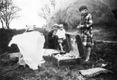 Södra Lerum, familjen Frey på bilutflykt