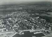 Flygfoto över Borgholm.