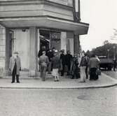 Växjö systembolag, 3 okt. 1955. Första dagen utan motbok.