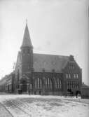 Wesleykyrkan i hörnet Sturegatan x Yxhammarsgatan.