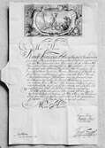 Handskrivet dokument daterat 1742 från Kungliga Vetenskapsakademien