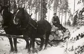 Timmerkörning, Teleborgs slott. 1940-tal.