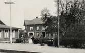 Vislanda hotell samt järnvägsstation. Tidigt 1900-tal.