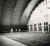 Idrottshallens invigning, Växjö 1938. Kung Gustaf V inviger.