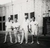 Idrottshallens invigning, Växjö 1938. Kung Gustav V inviger.