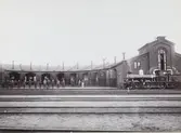 SJ:s gamla lokstallar vid centralstationen, revs 1922.