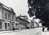 Kungsgatan i Växjö, norrut. 1920.