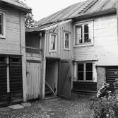 Engströms gård, Båtsmansbacken. Sandgärdsgatan i Växjö, ca. 1955.