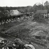 Båtsmansbacken efter rivning. Växjö, 1961.