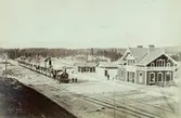 Bergslagsbanan. 
Järnvägsstationen Ställdalen. 
Järnvägen Bånghammar - Kloten anlades åren 1874-1876.