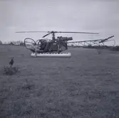 Bild från militärövningen Ölandskriget. En helikoper från marinen.