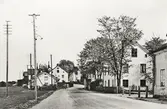 Fastigheter längs Gamla Norrvägen (stadsäga 326 - 329 ?), Växjö, 1940-tal.
