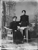 Ateljéporträtt - två kvinnor, Östhammar, Uppland