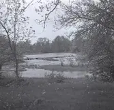 Emån från landsvägen och landsvägsbron över Emån.