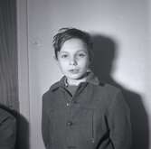 Bild tagen i samband med att flyktingar ifrån Ungern kom 1956. En pojke i Godtemplargården hösten 56 - våren 57.