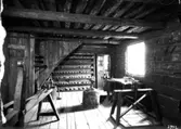 Interiör guldsmedsverkstad, Arbogaboden, på Vallby friluftsmuseum i Västerås.
