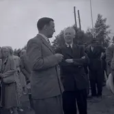 Ernst Wigforss i Färjestaden. Finansminister 1932-1949 under Per Albin Hansson och Tage Elanders tid.