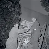 Affischering inför valet, förmodligen andrakammarvalet 1960.