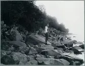 Hallebergs nordligaste udde, strax under Predikstolen