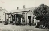 Bostadshus med affär, Vislanda, ca 1908. 