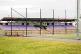 Läktare till Åbyvallen, som har adressen Idrottsvägen 3 i Åby, Mölndal, den 11 oktober 2016. Vy mot väster.