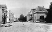 Borås Övre järnvägsstation på 1890-talet.