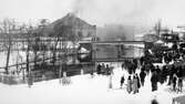 Branden vid Vennerstens fabrik (Wäveribolaget) år 1924.