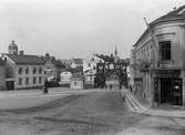 Stora Brogatan från Tekniska skolan vid Gustav V:s kungabesök 1924.