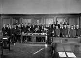 Stadsfullmäktige omkring 1920.