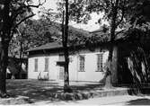 Gymnastikbyggnaden vid gamla Läroverket på Skolgatan i kvarteret Castor år 1935.