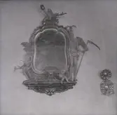 Möjligen ett epitafium ifrån Åby kyrka. Med en allegorisk lieman.