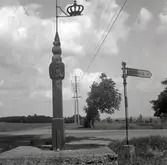 Gammal vägskylt mellan Dimbo och Hvarf.