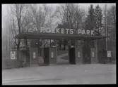 Ingången till Folkets park, Västerås.