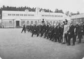 Kung Gustav V:s besök i Borås 1924. Marsch vid Älvsborgs regementes 300-års jubileum.