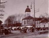 Hötorget med torghandel år 1896.