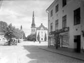 Västra Kyrkogatan och Stora torget, Västerås.