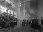 Interiör från tryckerihallen på Västmanlands Läns Tidning, Västerås.