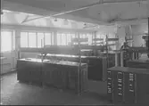 Interiör från Västmanlands Läns Tidnings tidningssätteri, Västerås.