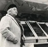 Karamellförsäljerskan Olga Bohlin, Växjö, ca 1960.