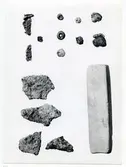 Västerås, Bjurhovda.
Föremål funna vid den arkeologiska undersökningen RAÄ 459. 1968.