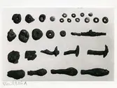 Västerås, Bjurhovda.
RAÄ 459. Föremål funna vid arkeologisk undersökning. 1968.