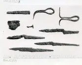 Västerås, Bjurhovda.
RAÄ 459. Föremål funna vid arkeologisk undersökning. 1968.