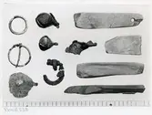 Västerås, Bjurhovda.
RAÄ 459. Föremål funna vid arkeologisk undersökning. 1968.