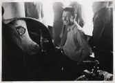 Hans Hildingsson, maskinist på ångaren Thor, ca 1950.